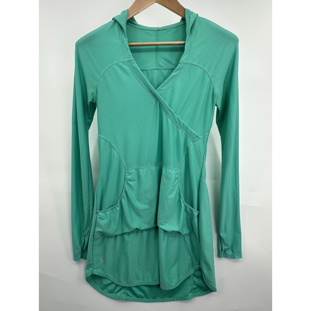 Athleta Wick-It Wader Coverup in Teal Green Size XS Pockets‎ Lightweight
